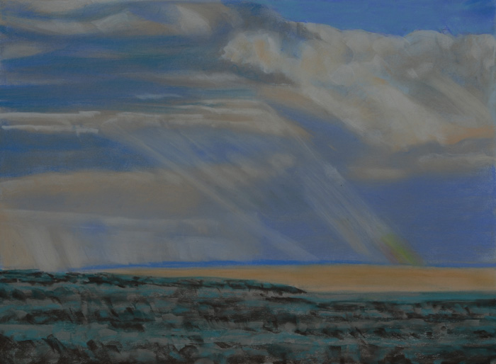 drawing titled Sky Over Steens Mountain,Two