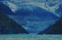 etching titled South Sawyer Glacier, Tracy Arm, Alaska