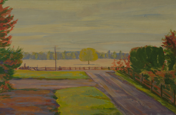 painting titled Fall On Laurel Circle