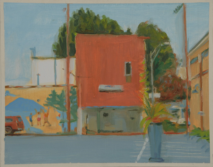 painting titled Children Playing, Corvallis